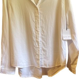 Bella Dahl Handmade One of a Kind Button down Boyfriend Shirt